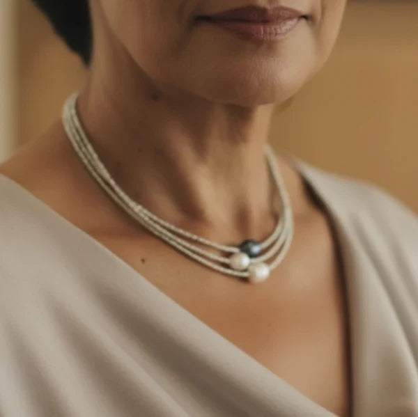 Dabīgo pērļu kaklarota